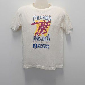 Vintage 1994 National Mills Columbus Marathon T-Shirt Size M